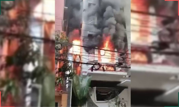 উত্তরার ৭ তলা ভবনে অগ্নিকাণ্ড, ৩ জনের মৃত্যু