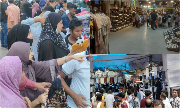 ফুটপাত থেকে শপিংমল—সবখানেই ঈদ বাজার জমজমাট