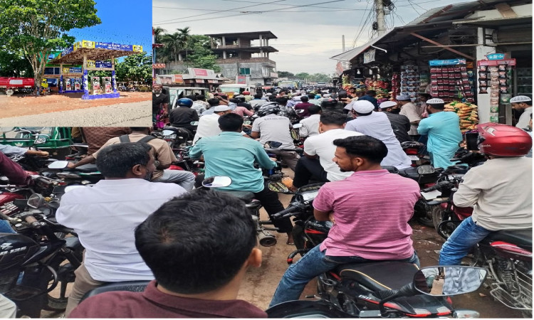 কেন্দুয়ায় পেট্রোল সংকট, ঘণ্টার পর ঘণ্টা লাইনে চালকরা
