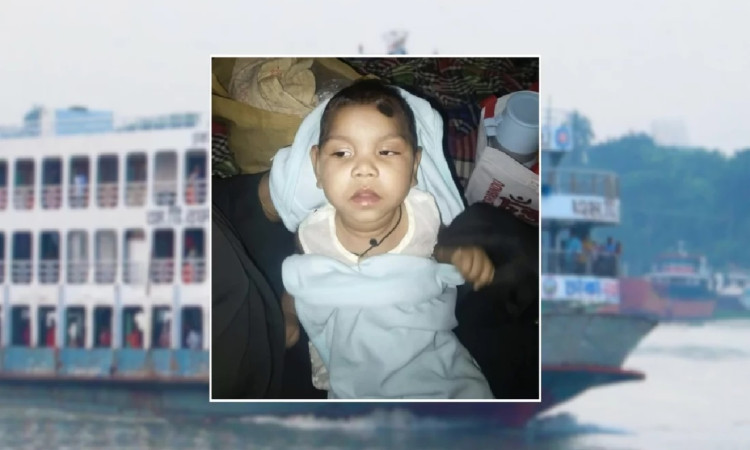 লঞ্চে কন্যাশিশু ফেলে উধাও ‘বাবা’