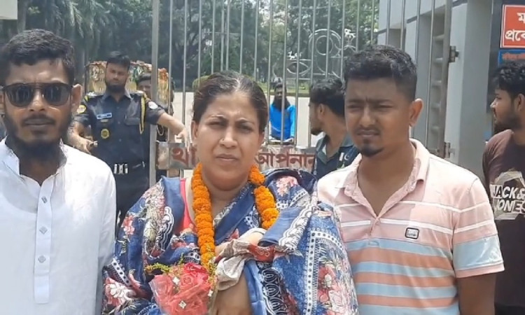 কাশিমপুর কারাগার থেকে মুক্তি পেলেন যুব মহিলা লীগ নেত্রী