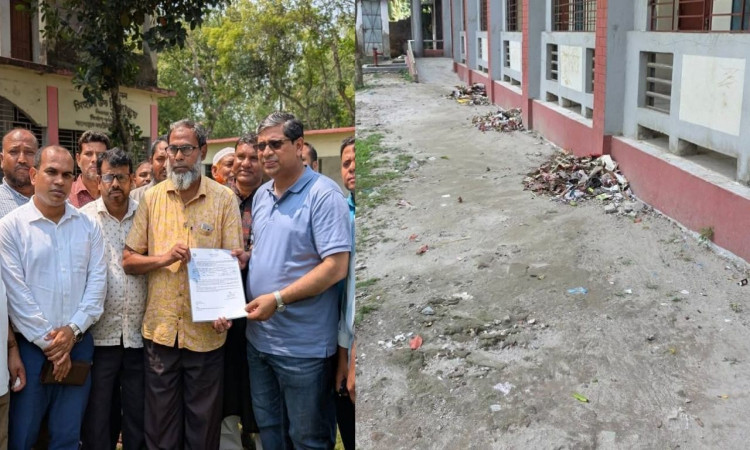 সিহালী উচ্চ বিদ্যালয়ে অপরিচ্ছন্নতা দেখে ক্ষুব্ধ প্রতিমন্ত্রী