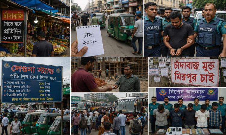 মিরপুরজুড়ে ফুটপাত-গাড়ি, চাঁদাবাজিতে একই কাড়াকাড়ি
