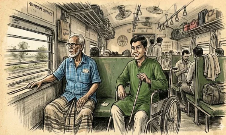 ট্রেনে প্রবীণ ও প্রতিবন্ধীদের জন্য ২৫% ছাড়