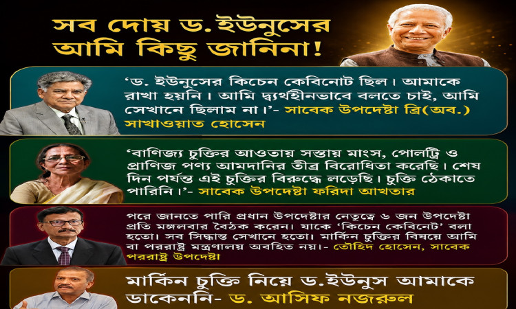 মার্কিন চুক্তি: সবাই জানত, শুধু ড. ইউনূসই জানতেন না!