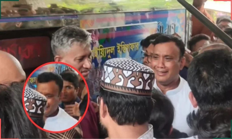 প্যারোলে মুক্তি পেয়ে বাবার জানাজায় অশ্রুসিক্ত সাবেক এমপি মাজহারুল ইসলাম সুজন