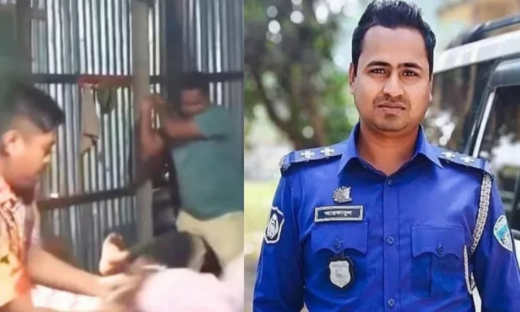 কিশোরীকে মারধরের ভিডিও ভাইরাল, পুলিশ কর্মকর্তা প্রত্যাহার