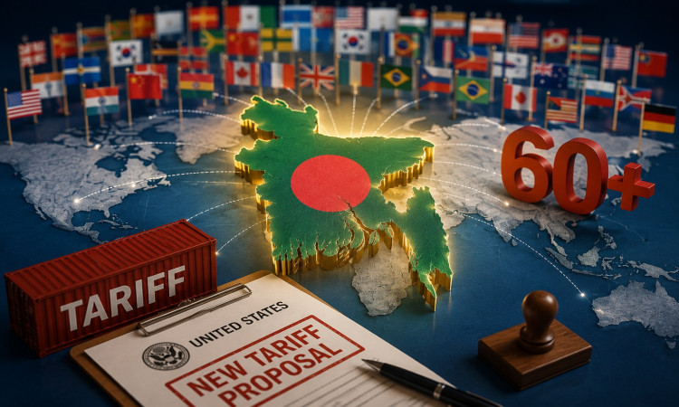 বাংলাদেশসহ ৬০ দেশের ওপর নতুন মার্কিন শুল্ক