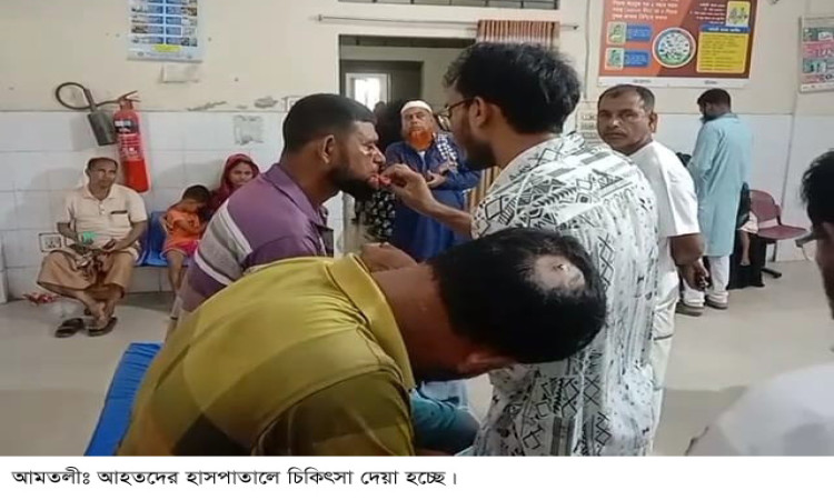 আমতলীতে জমি নিয়ে সংঘর্ষ, আহত ১১