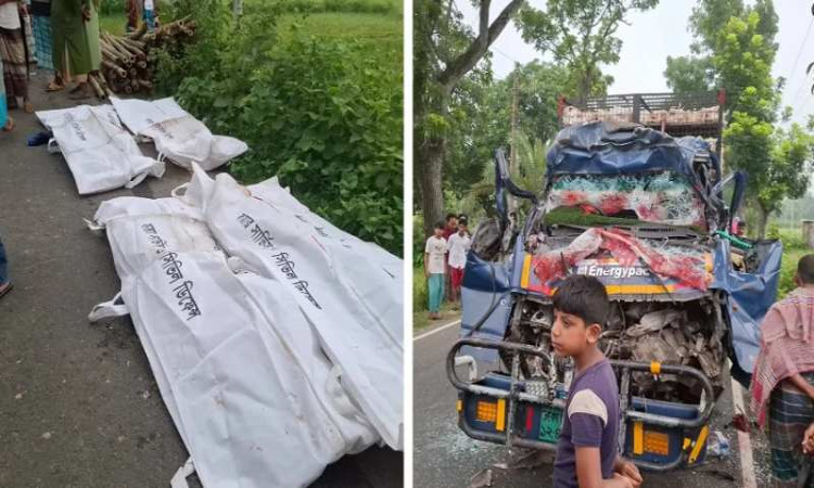 টাঙ্গাইলে দাঁড়িয়ে থাকা ট্রাকে পিকআপের ধাক্কা: নিহত ৪