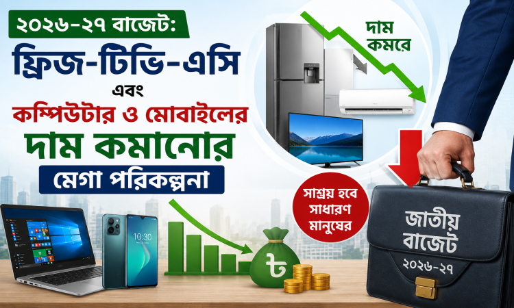 ফ্রিজ-টিভি-এসি এবং কম্পিউটার ও মোবাইলের দাম কমানোর মেগা পরিকল্পনা