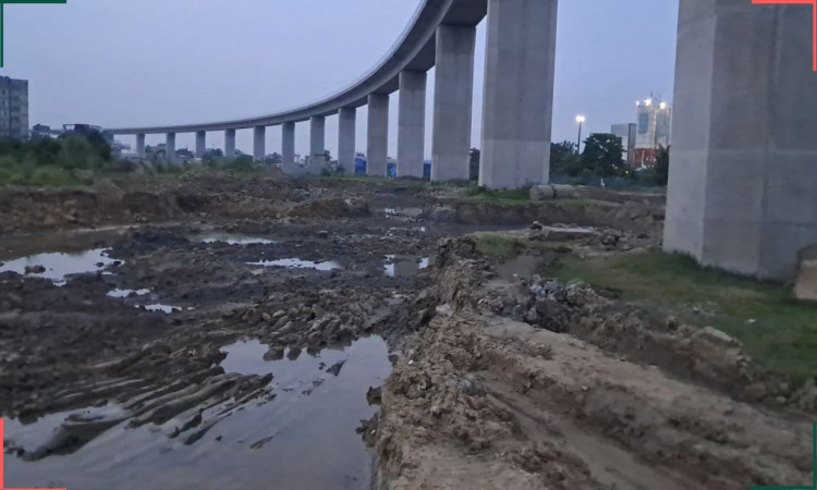 পদ্মা সেতুর পিলারের নিচ থেকে মাটি কাটছে কারা ?