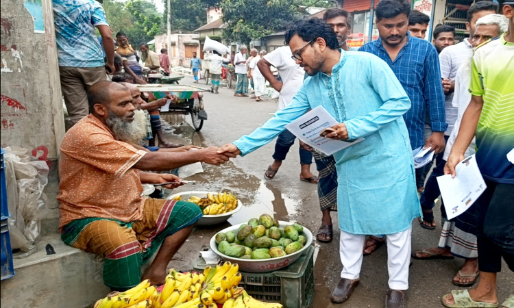 সরিষাবাড়ীতে চেয়ারম্যান প্রার্থী পলাশ মিয়া ফারুকের গণসংযোগ ও লিফলেট বিতরণ