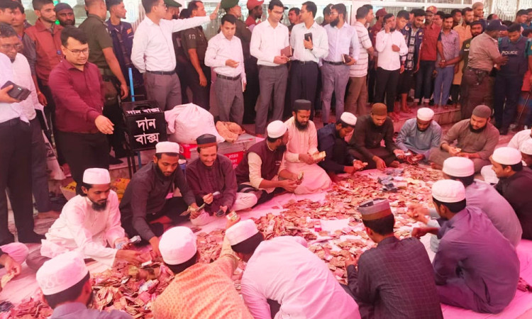 শাহজালাল মাজারের দানবাক্সে অলৌকিক সাড়া: ৪ দিনে মিলল ১৭ লাখ ৬৫ হাজার টাকা
