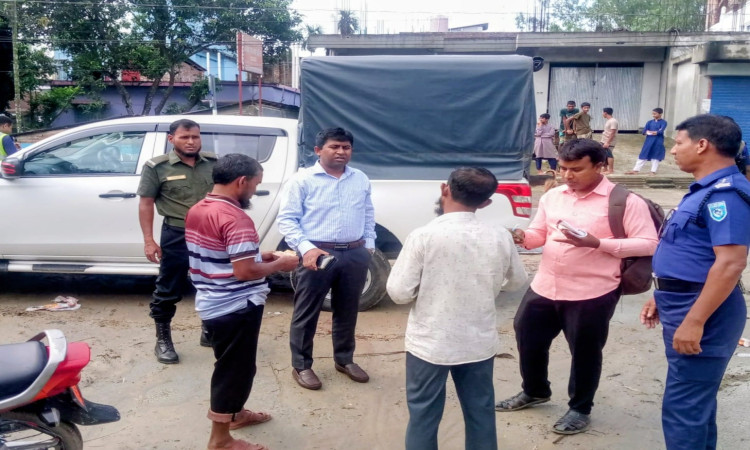 নবাবগঞ্জে ভ্রাম্যমাণ অভিযানে জরিমানা ও কারাদণ্ড