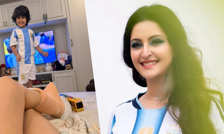 ‘বিয়েটা আর করতে হলো না’: আর্জেন্টিনার হারে পরীমনির পোস্ট