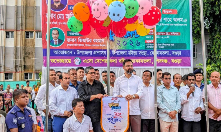 ৪-৪ ড্রয়ের পর ট্রাইবেকারে জয়ী শিবগঞ্জ উপজেলা একাদশ