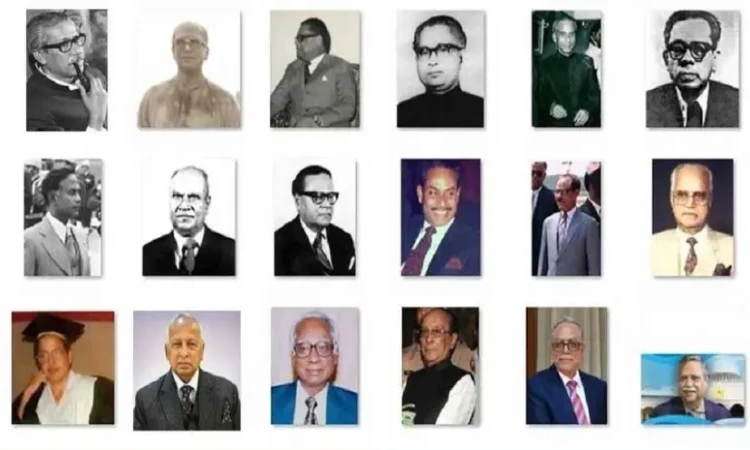 স্বাধীনতার পর থেকে বাংলাদেশের রাষ্ট্রপতি ছিলেন যাঁরা
