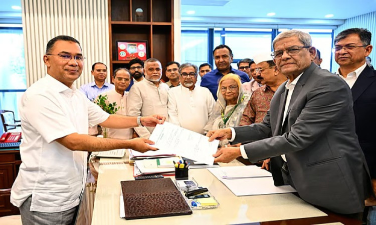 রাষ্ট্রপতি পদে মির্জা ফখরুলের মনোনয়নপত্র জমা দিলো বিএনপি