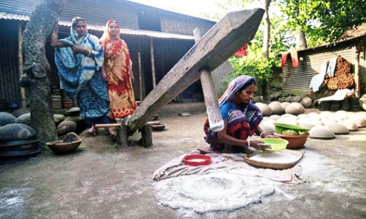 প্রযুক্তির ছোঁয়ায় বিলুপ্তির পথে গ্রামবাংলার ঐতিহ্যবাহী ঢেঁকি