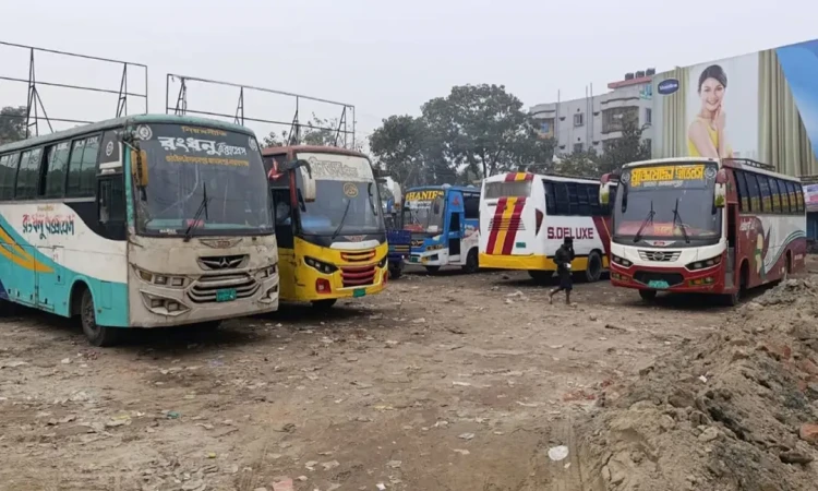 কোনো পূর্বঘোষণা ছাড়াই জামালপুর-ঢাকা রুটে বাস বন্ধ