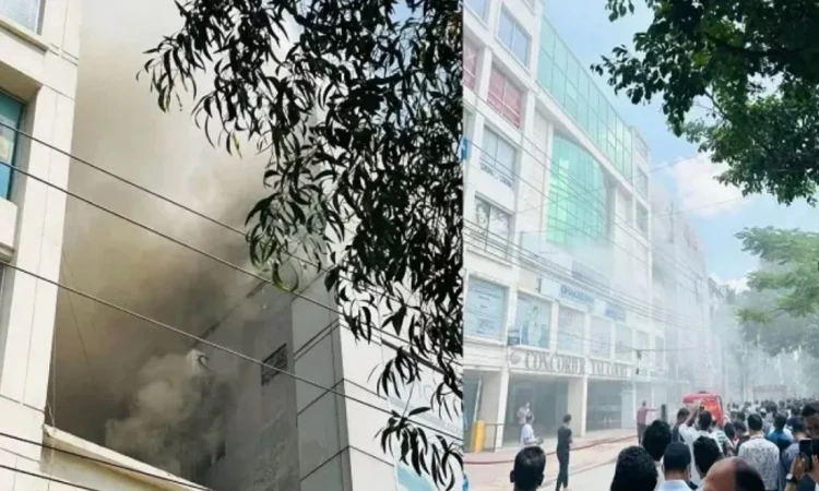 ধানমন্ডির এপেক্স ভবনে আগুন, নিয়ন্ত্রণে ফায়ার সার্ভিস
