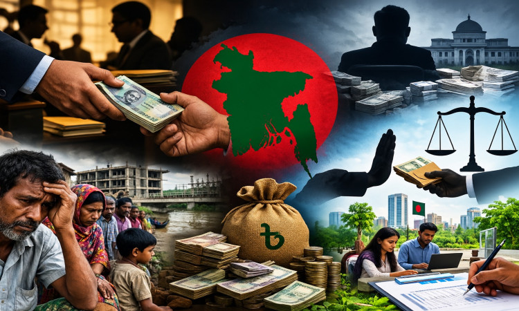 বাংলাদেশে দুর্নীতির বহুমাত্রিক প্রেক্ষাপট, প্রভাব ও প্রতিকারের প্রস্তাবনা
