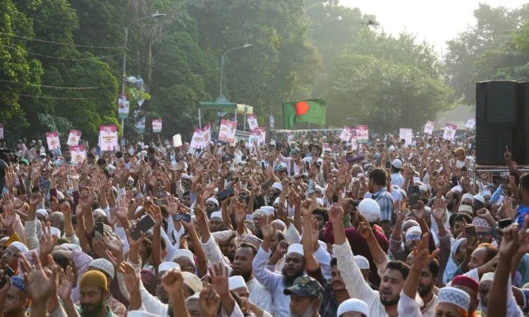 ৮ দফা দাবিতে ১১ দলীয় ঐক্যের ঢাকা-রংপুর লংমার্চ শুরু
