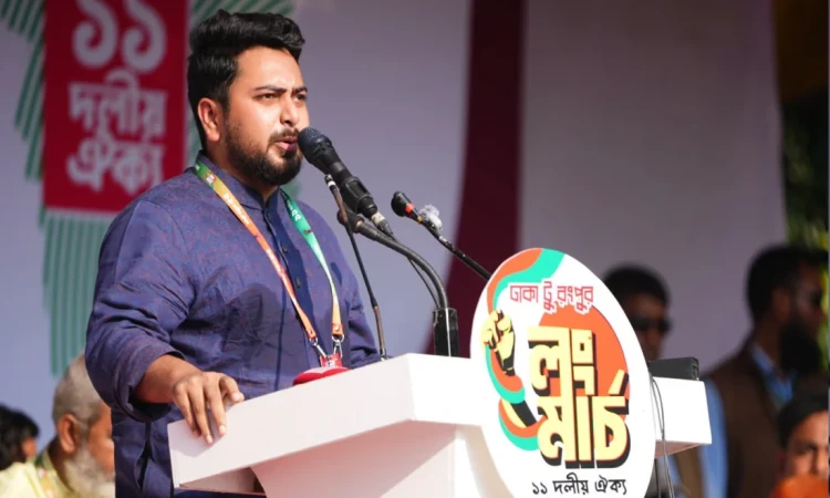 বিএনপি এখন হাসিনাদের মতোই মানবাধিকার হরণ করছে: নাহিদ ইসলাম