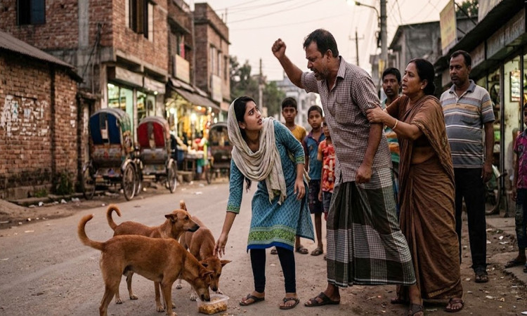 বনশ্রীতে কুকুরকে খাওয়াতে গিয়ে হামলা, মারধরের শিকার তরুণী