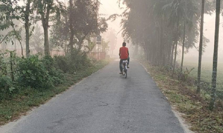 হেমন্ত আসার আগেই তেঁতুলিয়ায় ঘন কুয়াশা, বইছে হিমেল হাওয়া