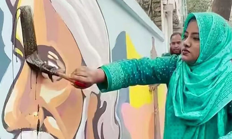 রবীন্দ্রনাথের গ্রাফিতিতে কালো রং: রিমি ও সুজনের জামিন নামঞ্জুর