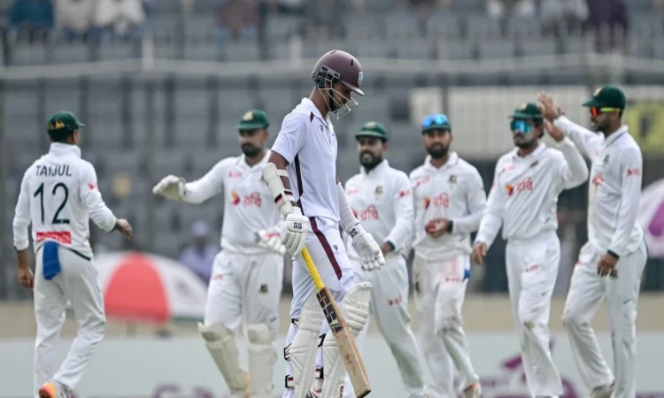স্পিন ঘূর্ণিতে ক্যারিবীয়দের গুঁড়িয়ে বাংলাদেশের লিড, রেকর্ড নাঈমের